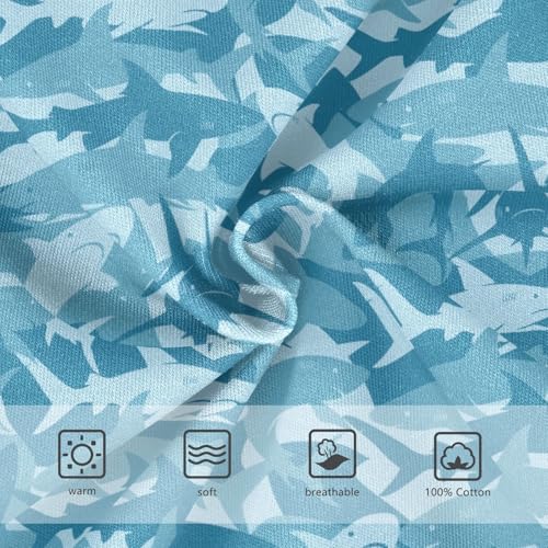 Boys' Exclusive Briefs Toddler Underwear 95% Combed Cotton Boxerbriefs 2T Blue Shark 1153