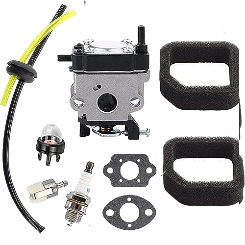 HQparts 6698373 Carburetor Fit Hitachi RB24EA RB24EA (S) RB24EAP 23.9cc Carb Blowers 6698373 Carb with Air Filter Fuel Line Kit with Grommet
