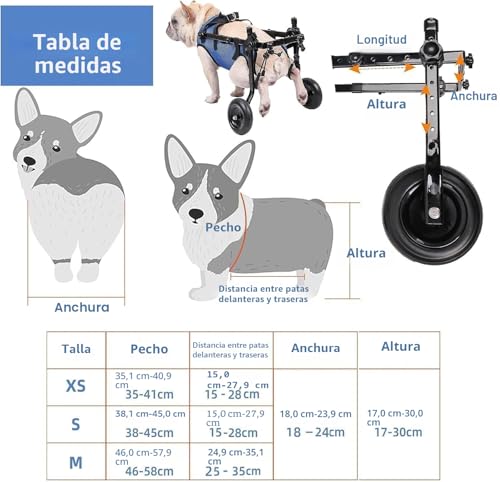 Carrito para perros de paseo: vuelve a disfrutar de las salidas diarias con tu mascota azul S 2