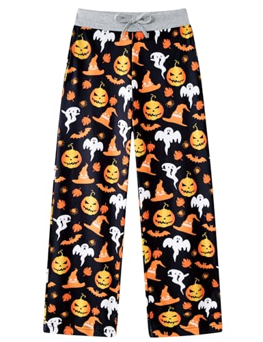 BFUSTYLE Kids Pajama Pants Drawstring Pyjamas Boys Girls Loose Holiday Trousers 7-14 Years Pj Bottoms