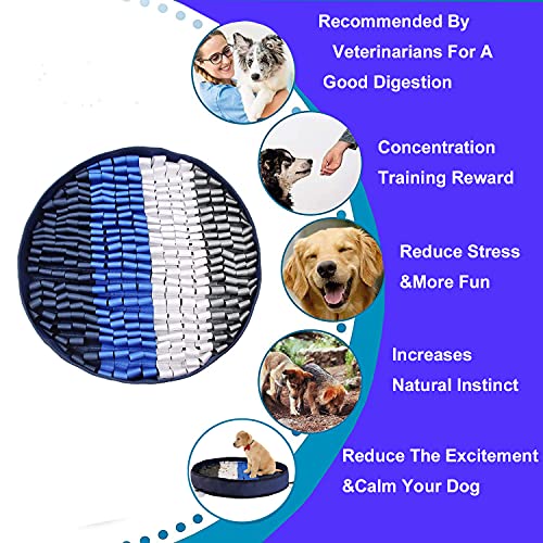 Snuffle Mat for Dogs:Pet Snuffle Feeding Mat Interactive Game for Boredom,Pet Puzzle Mat Encourages Natural Foraging… - Image 3
