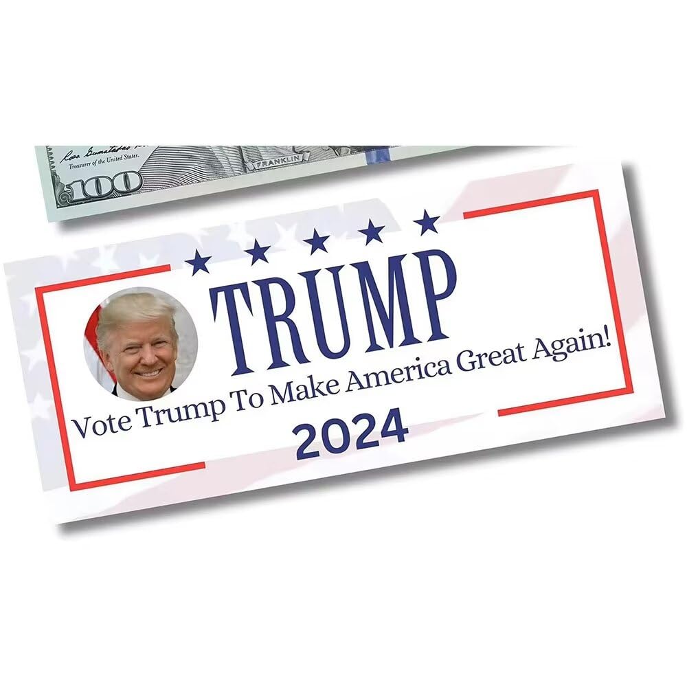 YIQILAFADA 100 Stück Trump 100 Dollar Bills – Scherzgeldscheine, 15,5x6,8 Cm, Für Streiche & Deko