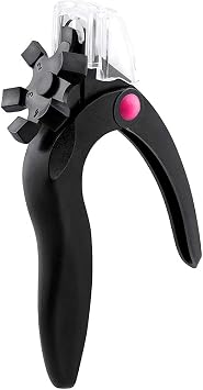 1PCS Acrylic Nail Clipper Stainless Steel Nail Tip Cutter Gel False Nail Trimmer Adjustable Nail Cuticle Edge Trimmer Nail Art Manicure Tools (Black)