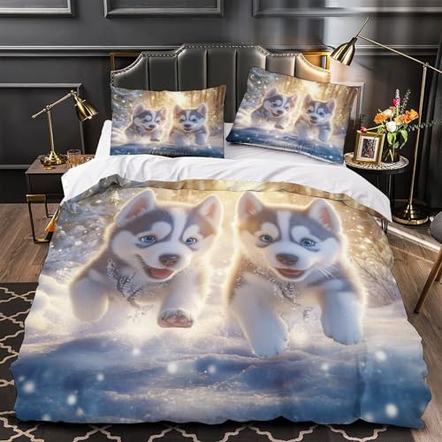 Housse de couette Jésus 3D 140x200 microfibre pour lit simple