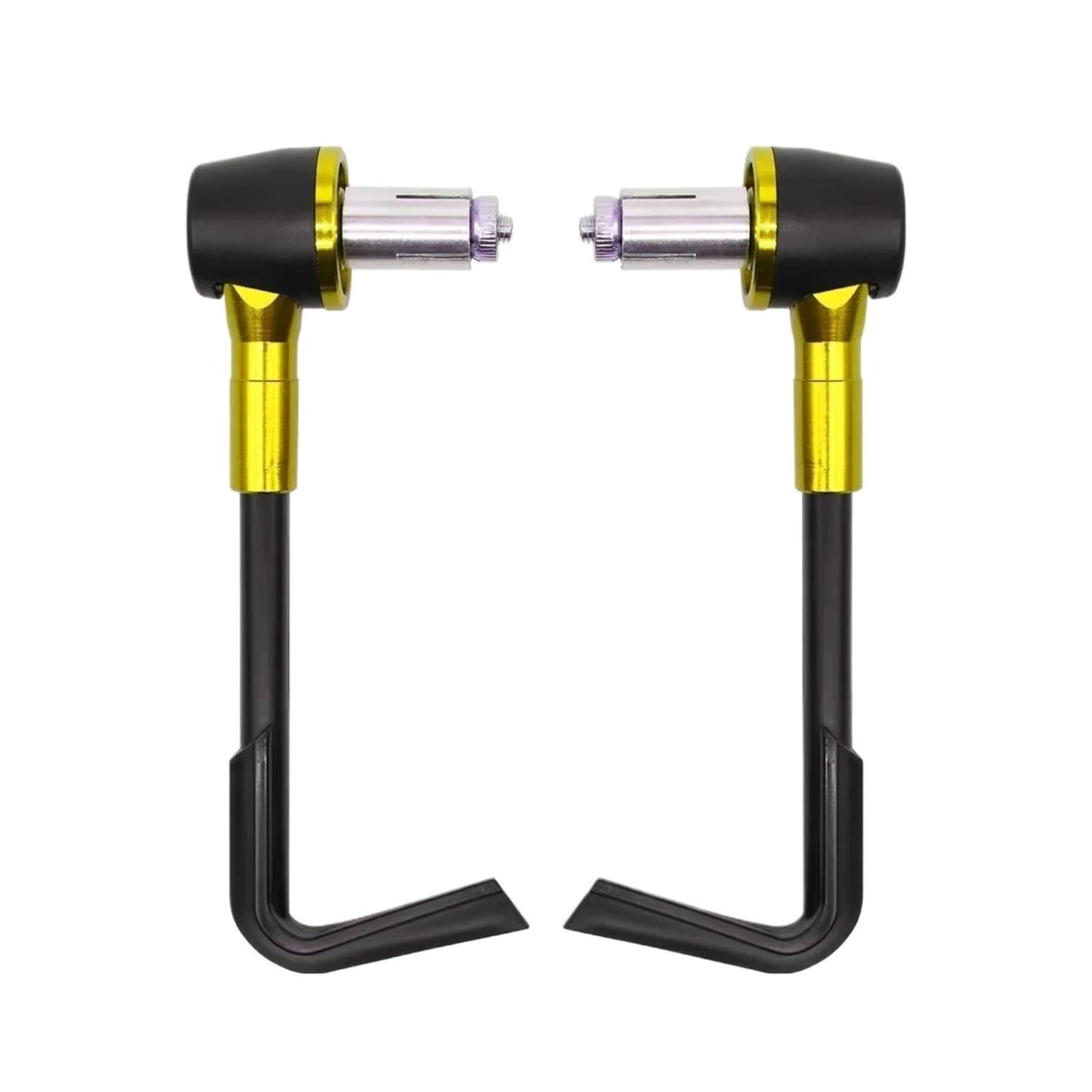 HJTEDHE 22mm Universal Adjustable Motorcycle Hand Guard Handle Handguard Windproof Lever Guard Protector Motorcycle Handlebar Lever Guards(Yellow)
