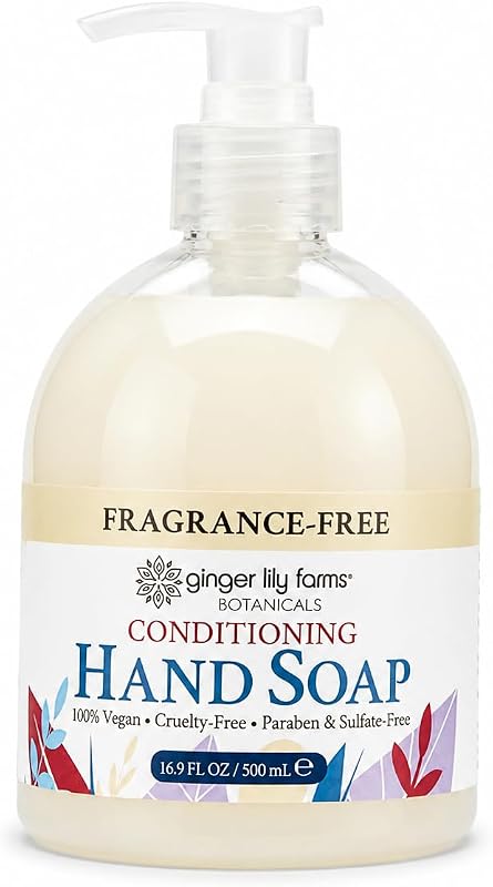 Sabonete líquido para mãos Ginger Lily Farms Botanicals sem fragrância, 500 mL