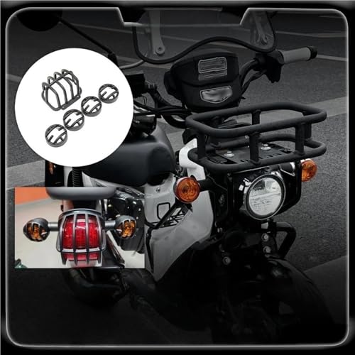 Grille de protection feu clignotant arrière moto Cross Cub 110 noir