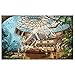 Pintoo Jigsaw Puzzles 1000 Piece for Adults - DONGLONGDONG - Night at The Nature Museum Beautiful Plastic Puzzle for Home Decor Zero Dust Easy Storage [H3109]