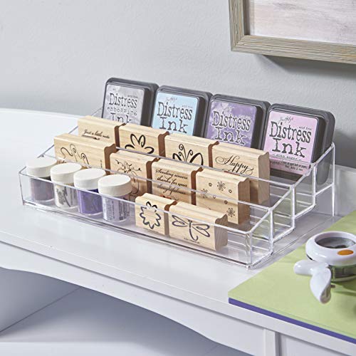 Clear Plastic Multi-Level Nail Polish Organizer | Holds up to 40 Bottles
