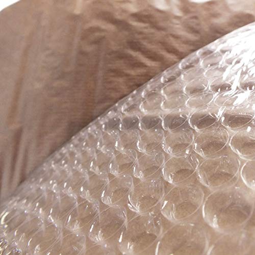 1 Bobina Plástico burbuja + Papel Kraft 160 M*2. Medidas: 1,6m ancho x 100m largo. Diámetro burbuja: 10 mm. Máxima protección