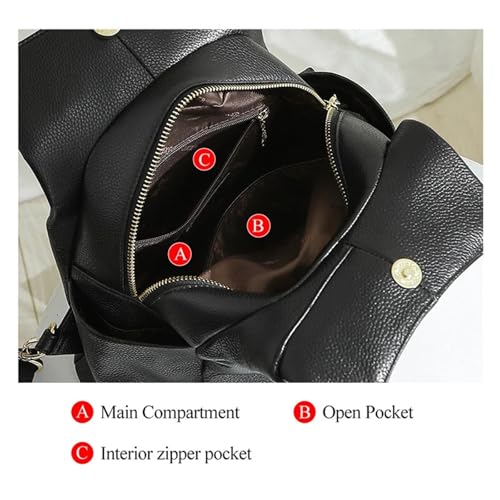 Sac à dos pour femmes en cuir et microfibre chic et durable pour l'école - 2