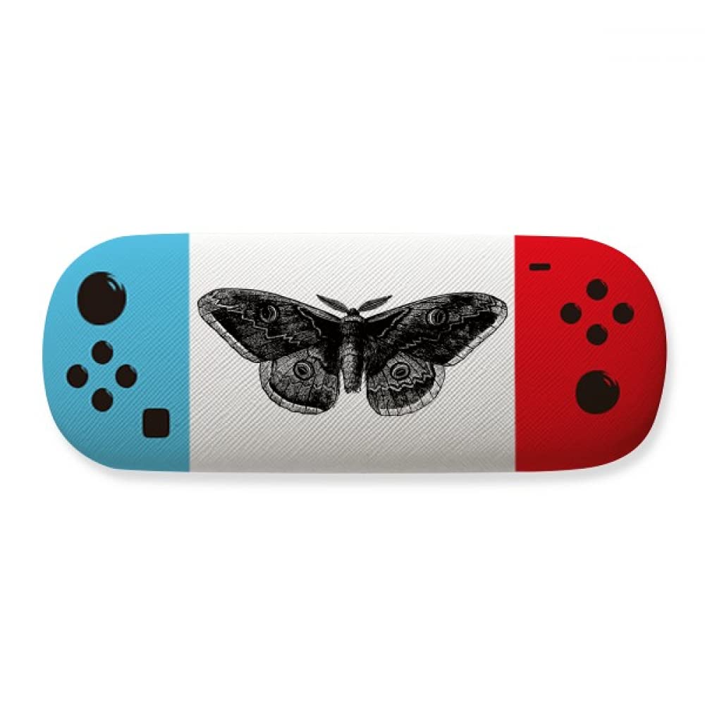 Étui lunettes cerf-volant papillon noir boîte rangement rigide - 4