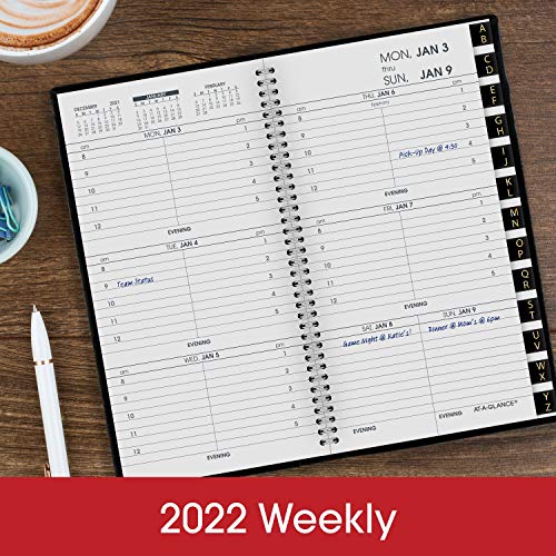 2022 Pocket Calendar By At-A-Glance, Weekly Appointment Book & Planner, 3-1/4" X 6-1/4", Pocket Size, Refillable, Black (7000805) #TOP1