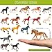Imagen de DOITEM 20 piezas Mini realista Caballo juguete estatuilla granja animal regalo plástico Caballo fiesta decoración pastel Topper