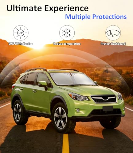 Image of Windshield Sun Shade Custom Fit for Subaru Crosstrek 2013-2017