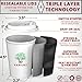 VANAKI 85 Sets - 12 Oz Disposable Paper Coffee Cups with Lids + Wooden Stirrers + 5 [BONUS] Carriers - Triple Layer Insulated Togo Hot Cups - Leak Proof Reusable Paper Cup and Lid - Fully Recyclable