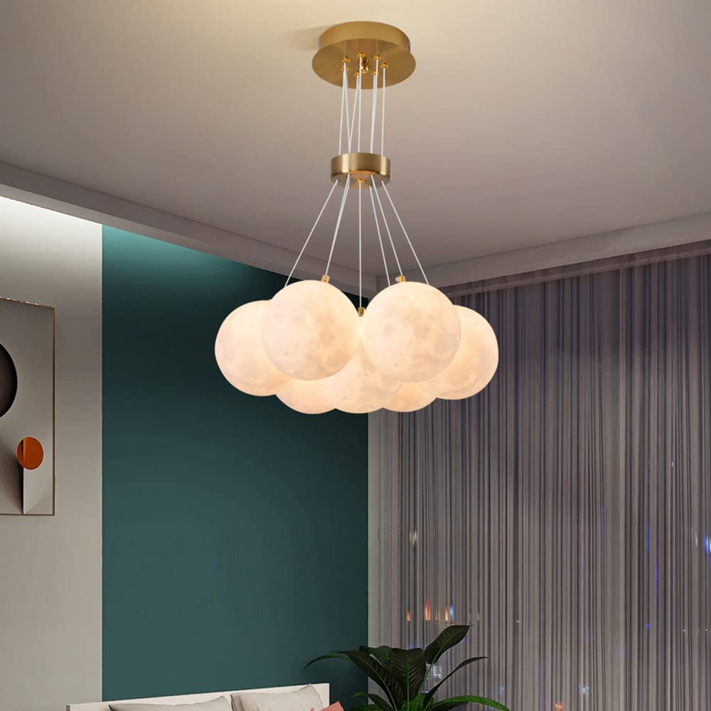 Lustre suspendu 3D moderne en PLA pour salon et bar