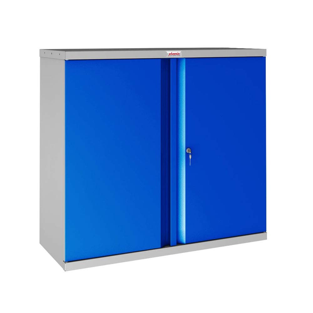 Phoenix SCL Series SCL0891GBK 2 Door 1 Shelf Steel Storage Cupboard