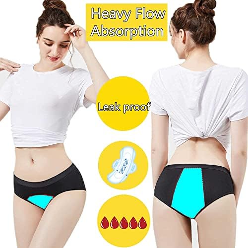 ZVZK Heavy Flow Period Panties - Leak Proof Absorbent Briefs - Image 2