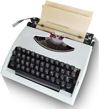 Retro Typewriter Model, Old Fashioned Traditional Manual Typewriter, Record Memo Letter Mechanical English Keyboard, Collection Gift for Literature Lovers B