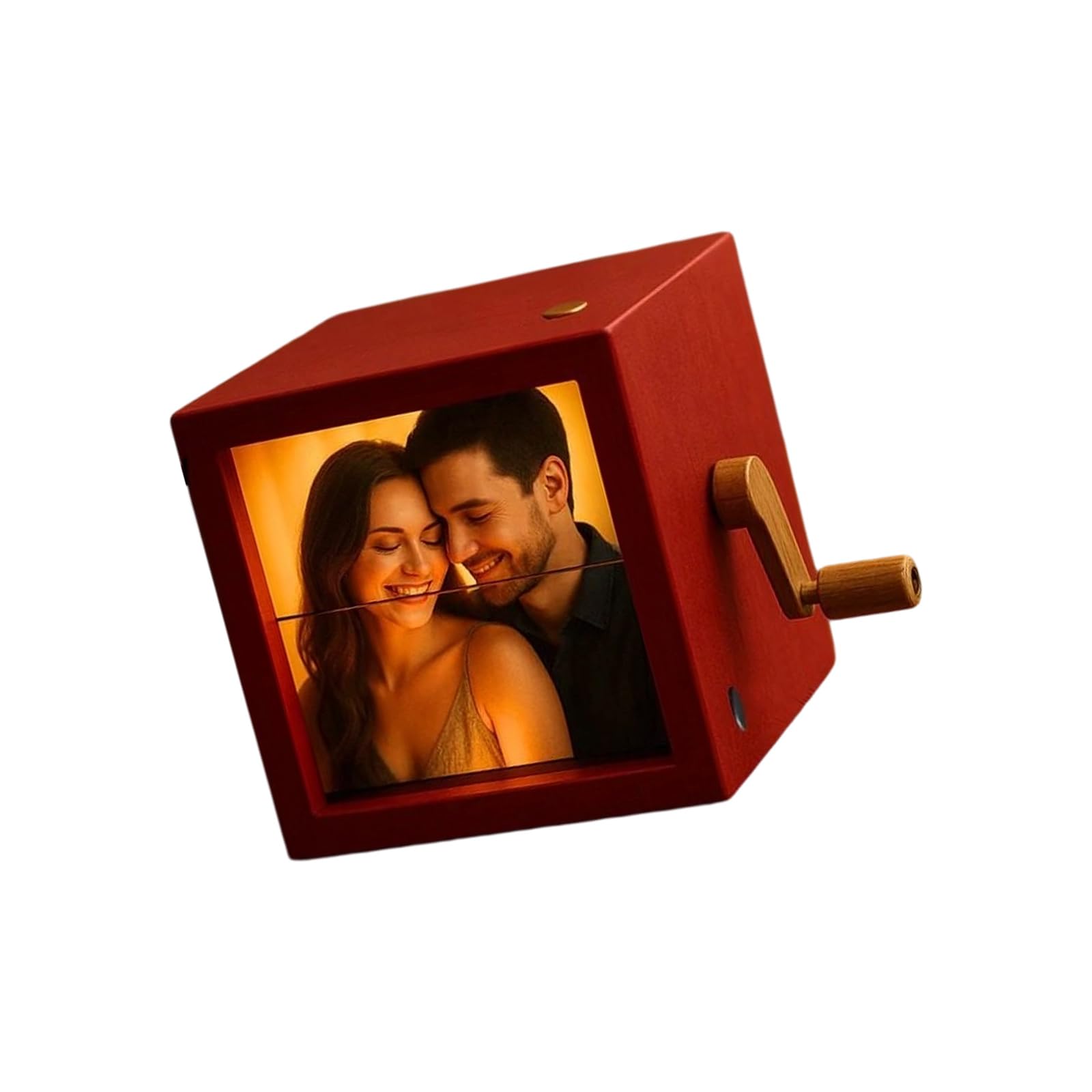 Mechanical Flipping Photo Book Offering LED Lighting and Memories Engravings Texture Suitable for Various Occasion Photo Flipping Book