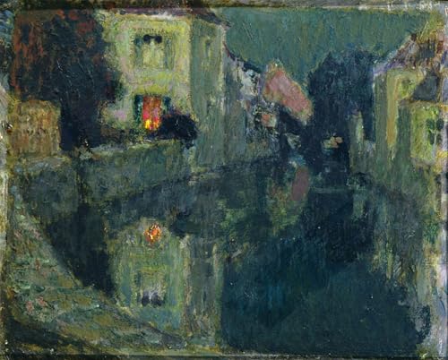 DQCJIYIGL Le canal la nuit Henri Le Sidaner | Tableau moderne chambre adulte 60x90cm