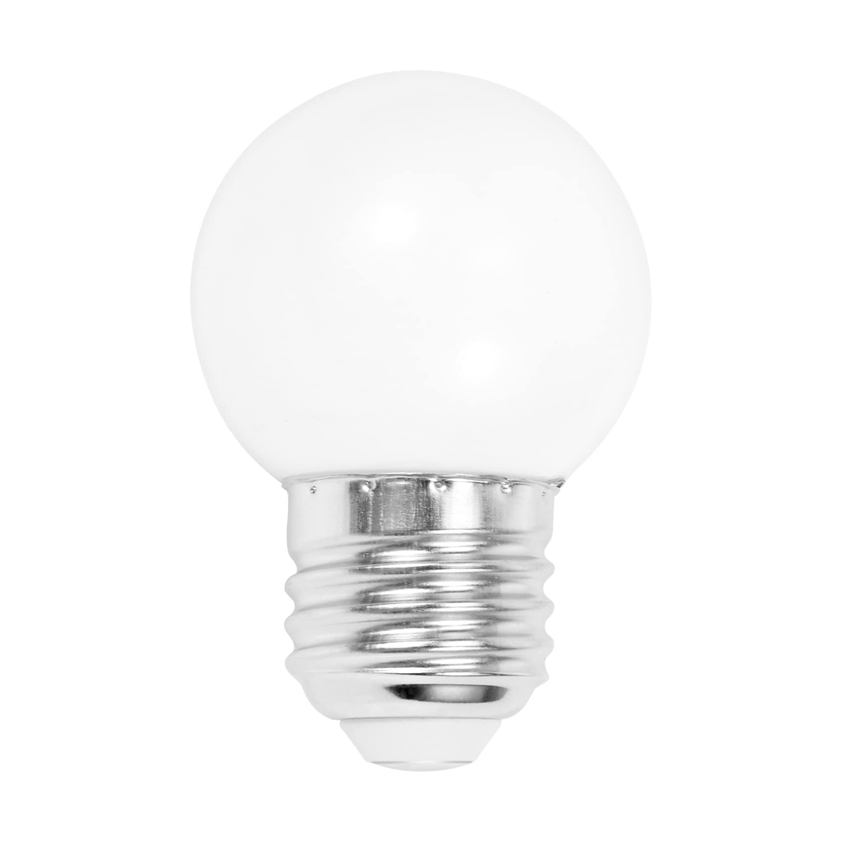 Knadgbft E27 LED Light White Bulb Plastic Bulb (0.5W Power, White)