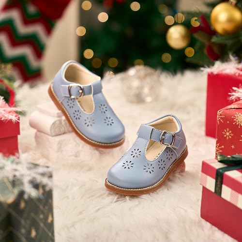 Image of Felix & Flora Toddler Little Girl Mary Jane Dress Shoes - Ballet Flats for Girl Party School Shoes