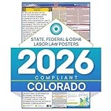 2018 Colorado Labor Law Poster – State, Federal, OSHA Compliant – Laminated Mandatory All in One Poster