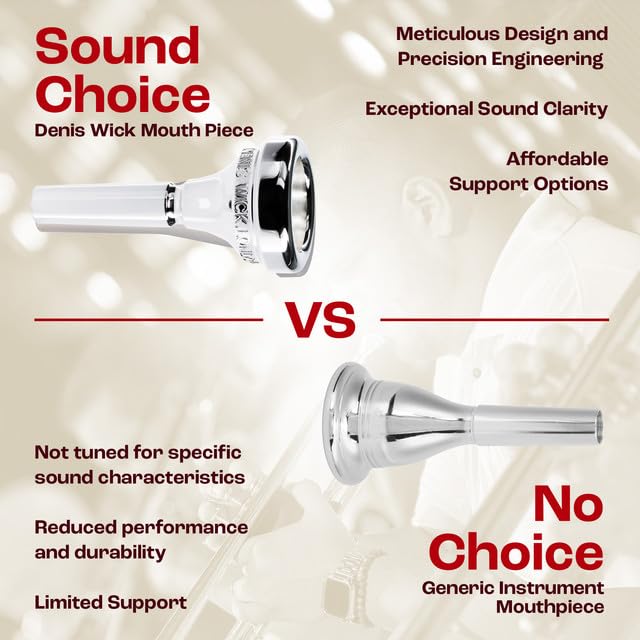 Amazon.com: Denis Wick Classic Euphonium Mouthpiece Silver Plated