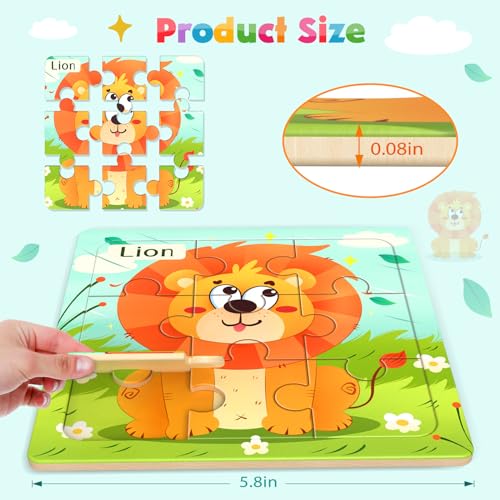 Zeoddler 20240316 Wooden Puzzles For Toddlers thumb #1