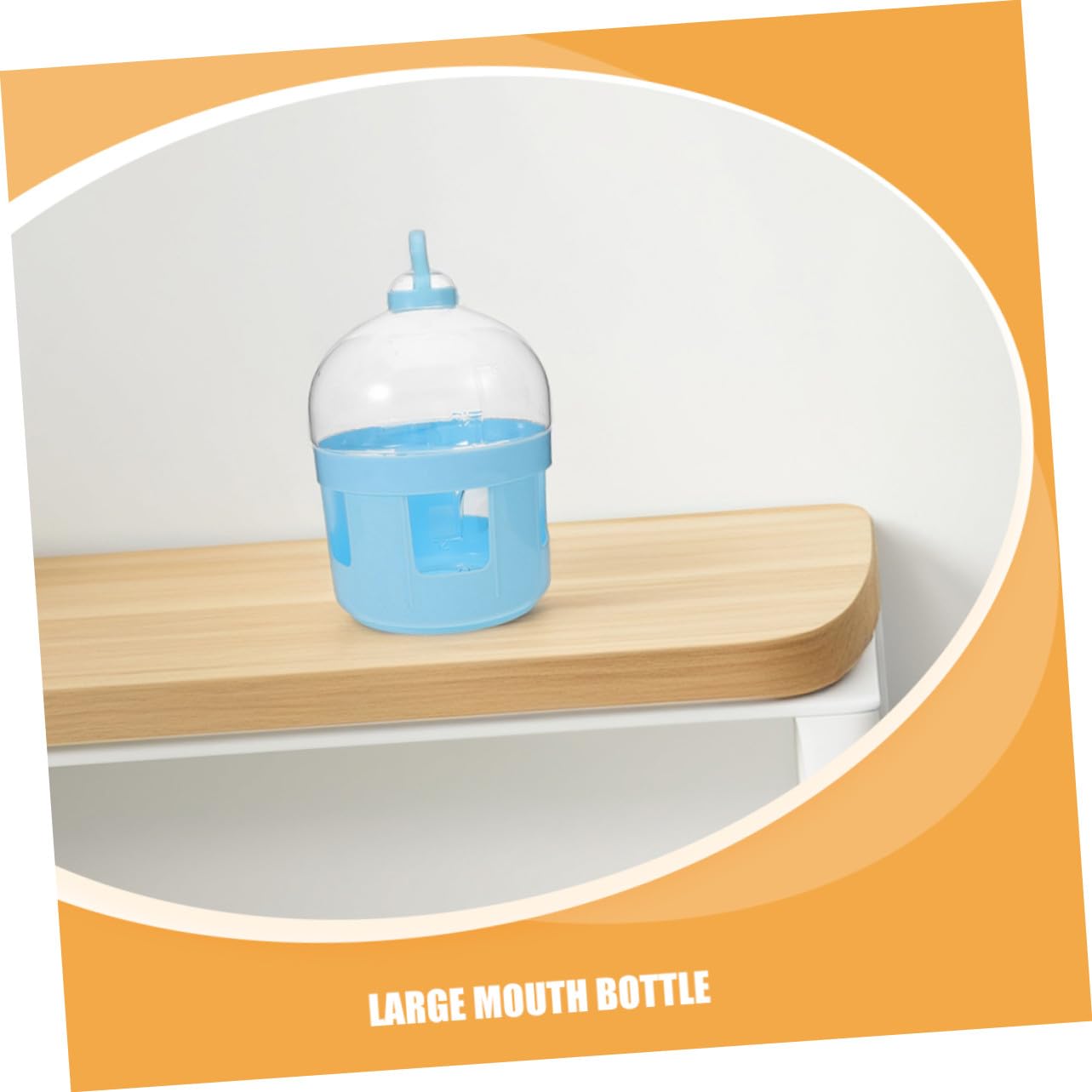 Dispensador de Agua para Palomas y Pájaros, Bebedero de Jaula Abertura Amplia, Abs Resistente, 2l Transparente, Suministros para Aves, Adecuado para Jaulas y Cuidado de Aves
