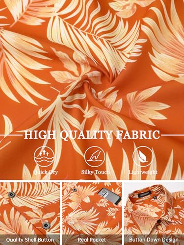 Hawaiian Shirt for Men Casual Summer Short Sleeve Beach Vacation Aloha Hawaii Button Down Shirt Holiday4