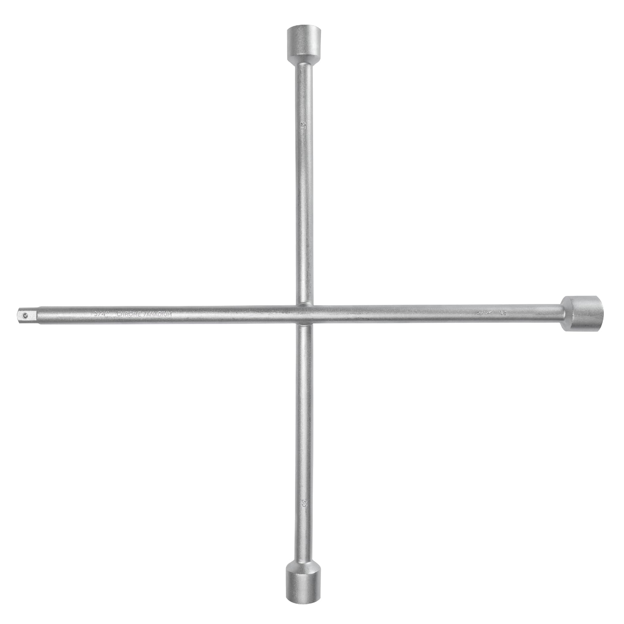 Klucz krzyżak do kół 3/4 cala, CrV 27/30/32 mm, 700 mm | Stal CrV, DIN 3121, Końcówka kwadratowa 3/4 cala, Ø22 mm, 4,50 kg