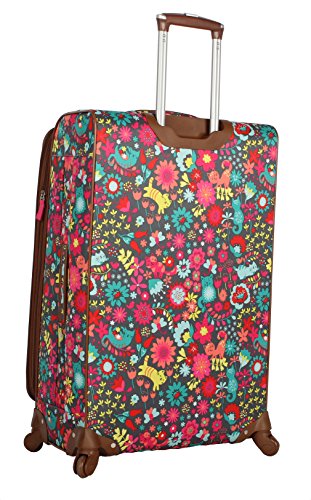 Lily Bloom Design Pattern 28" Luggage Softside Expandable With Double Spinner Wheels, Large Lightweight Suitcase Checked Bag For Women3