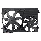 Orion Motor Tech VW3117106 OEM Engine Radiator Cooling Fan Assembly Low Noise for Audi Volkswagen