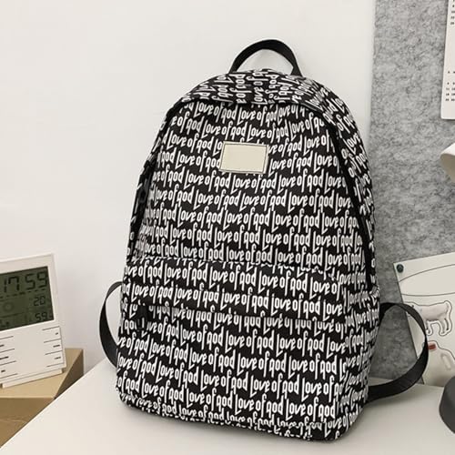 Sac à dos ordinateur portable sac d'école nylon imperméable pour étudiante - 5