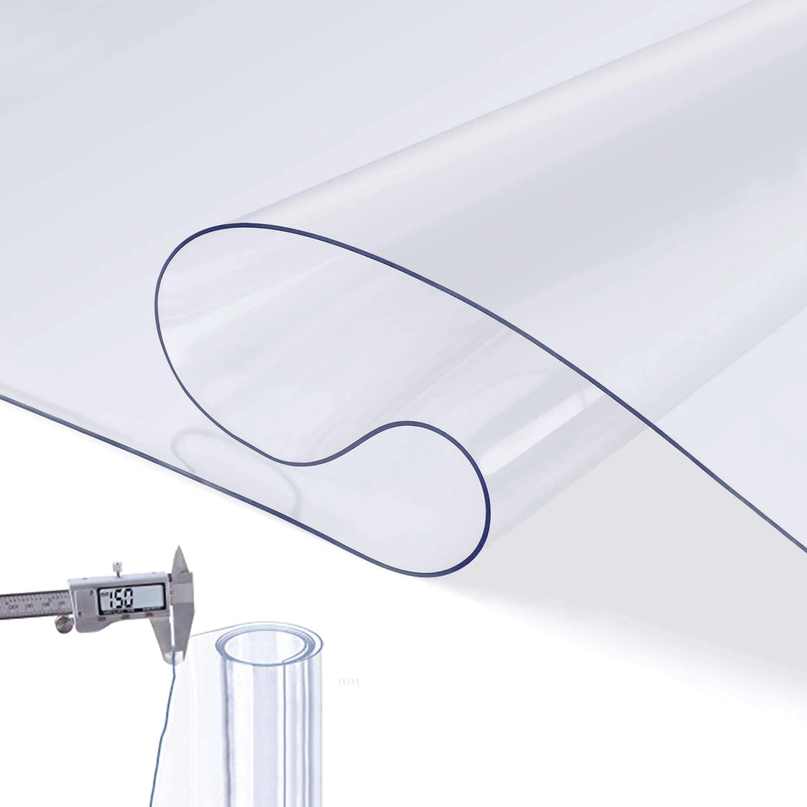 Bodenschutzmatte für Hartböden Transparente 1.5mm Bürostuhlmatte Bürostuhl Schutzmatte Bürostuhlunterlage PVC Stuhlunterlage rechteckige 40x110 55x180 60x300 90x230 125x130 cm(150x200cm)