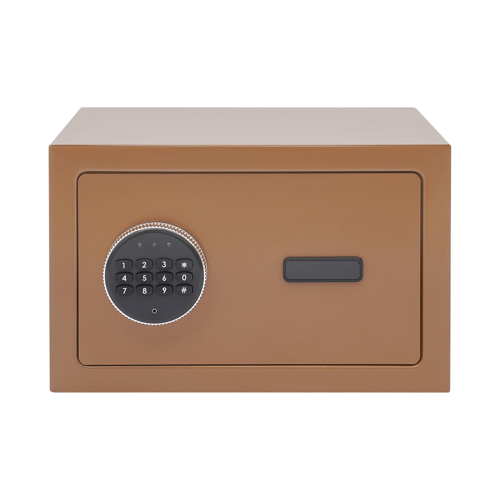 Cassaforte con password digitale e chiave di emergenza, funzione di allarme, 31 × 20 × 20 cm, cassaforte sicura per casa, ufficio e hotel (caffè)