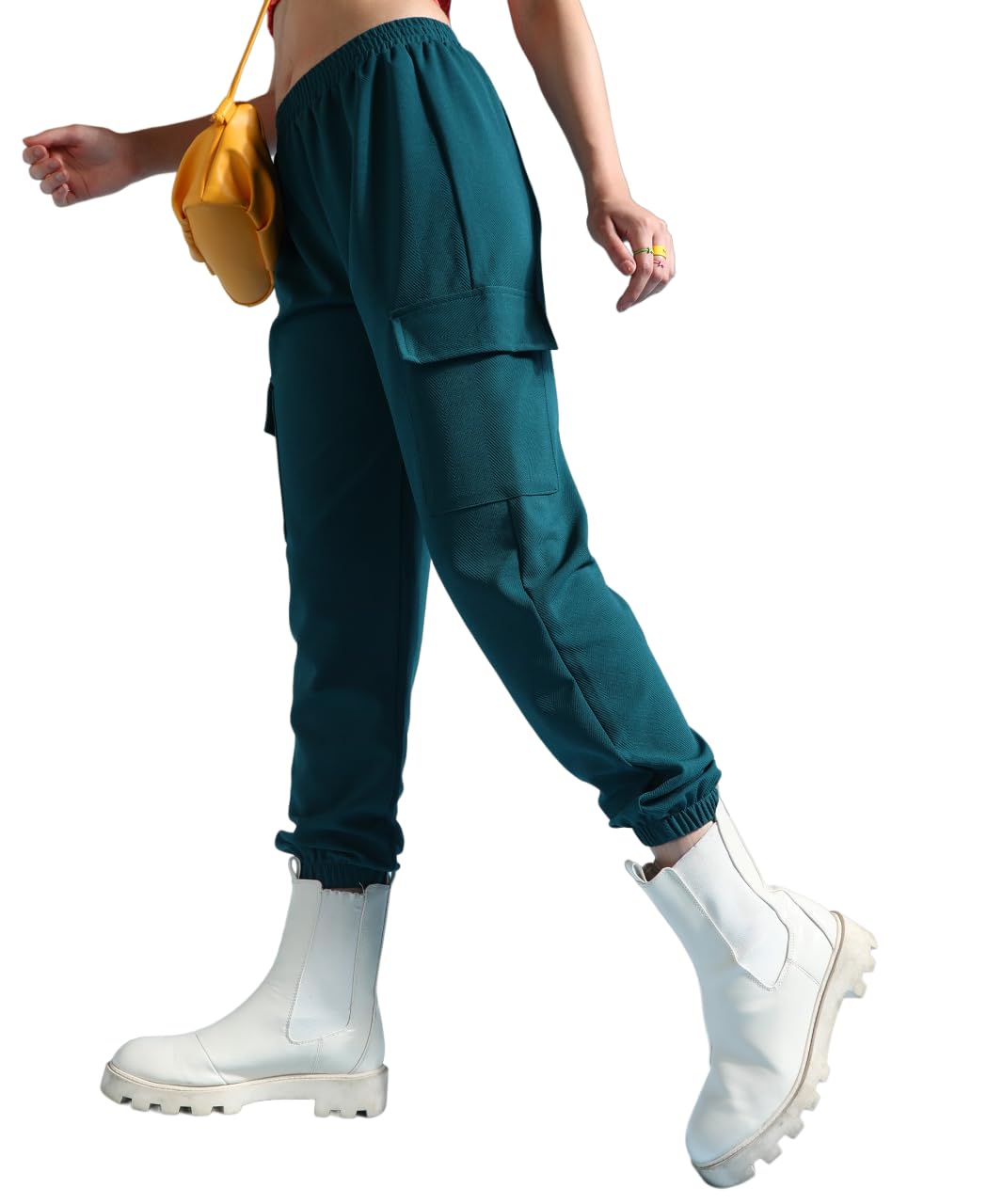 popwings Casual Solid Pocket Women's Joggers for Summer || Latest Stylish Western Pull-On Pants-picture-29