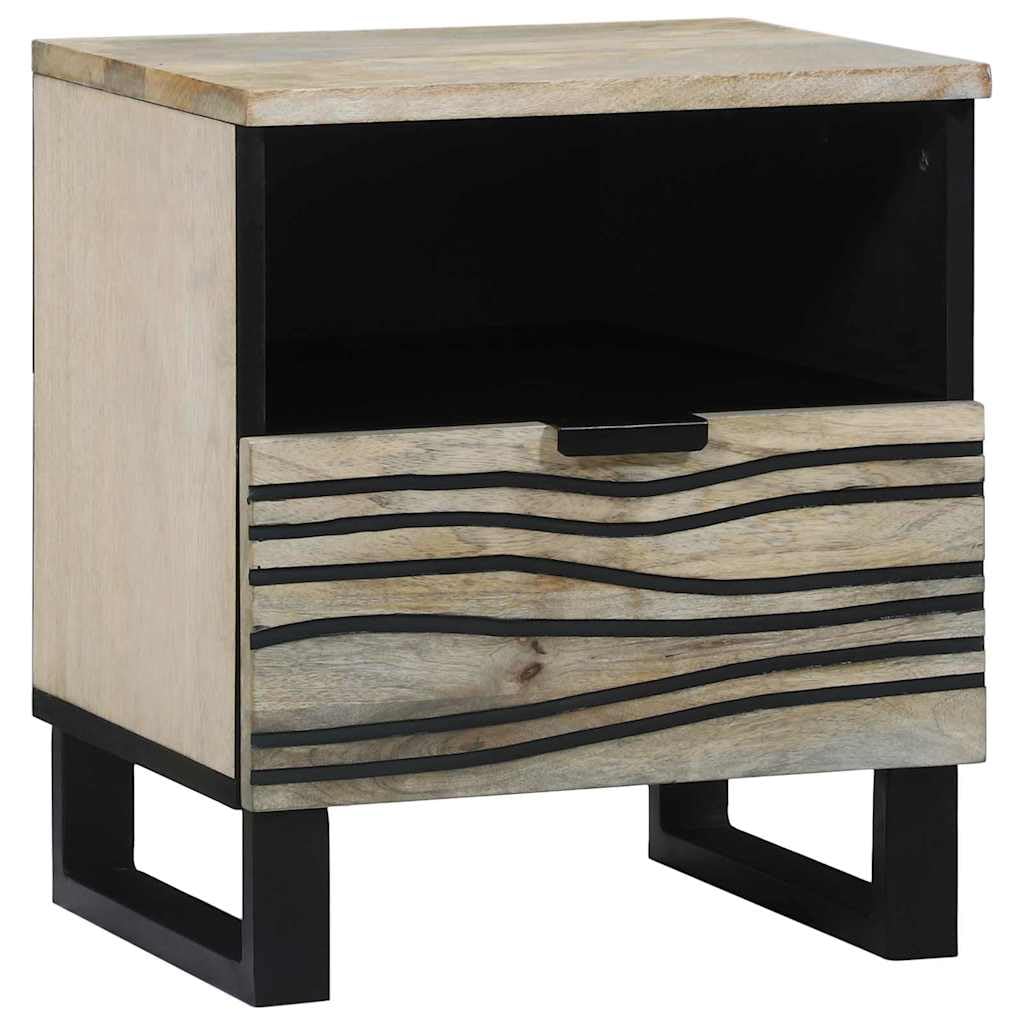 Tables de chevet gain de place en bois d'acacia massif pour ranger votre chambre