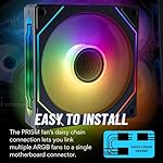 Empowered PC 5-Pack Prism V2R ARGB PWM Intake-Reversed Case Fans: High Performance, Quiet CPU Cooling Fans (600-1600rpm PWM, Daisy-Chainable, 4-Pin, 25 x 120mm, 3yr Warranty) - Image 4