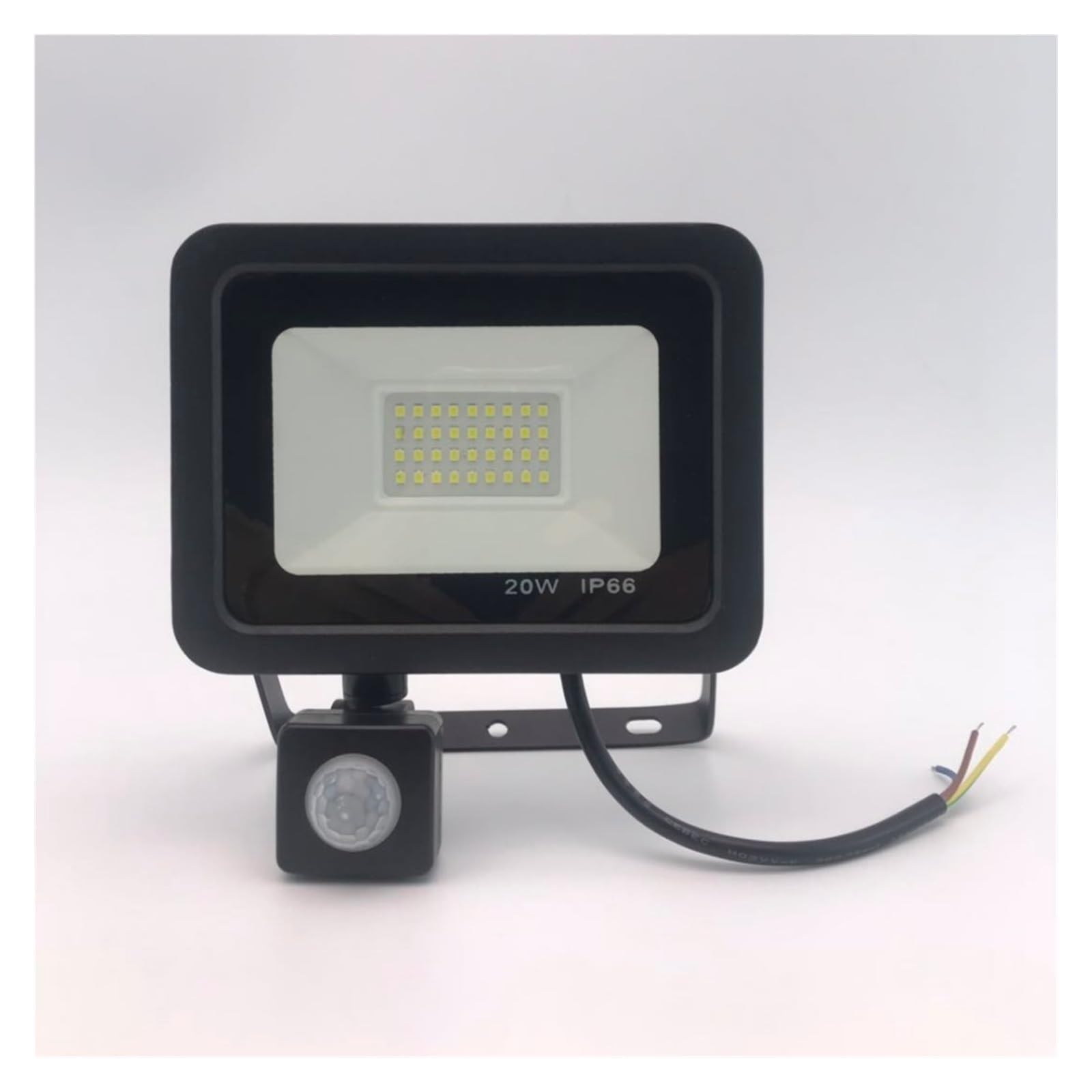 Zewnętrzne światło powodziowe 30W 50W 100W Indukcyjny Reflektor Led Z Regulowanym Reflektorem Czujnikiem PIR Street Square Oświetlenie Zewnętrzne Oświetlenie miejsca pracy(Wit,100W)