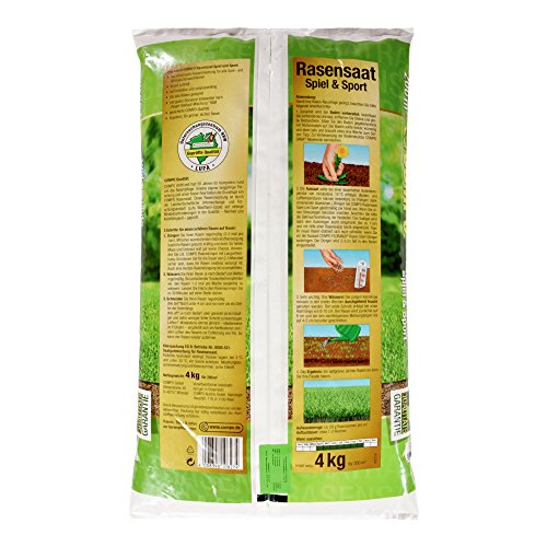 COMPO Rasensaat Spiel und Sport, Universelle Rasenmischung, 4 kg, 200 m² - 2