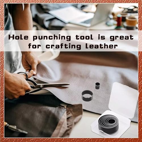 8Pcs Leather Die Hollow Round Cutter Steel DIY Cardboard Cutting Hollow Hole Puncher