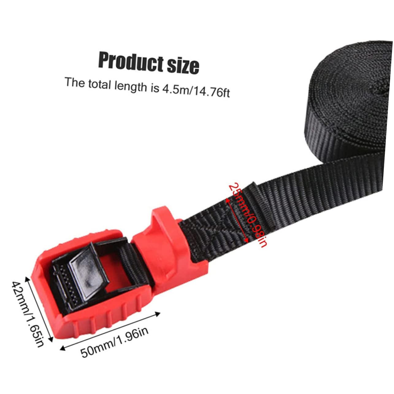 SOESFOUFU Car Bundle Rope 1 in Wide Fixed Strap Tensioner Heavy Duty Bungee Cords