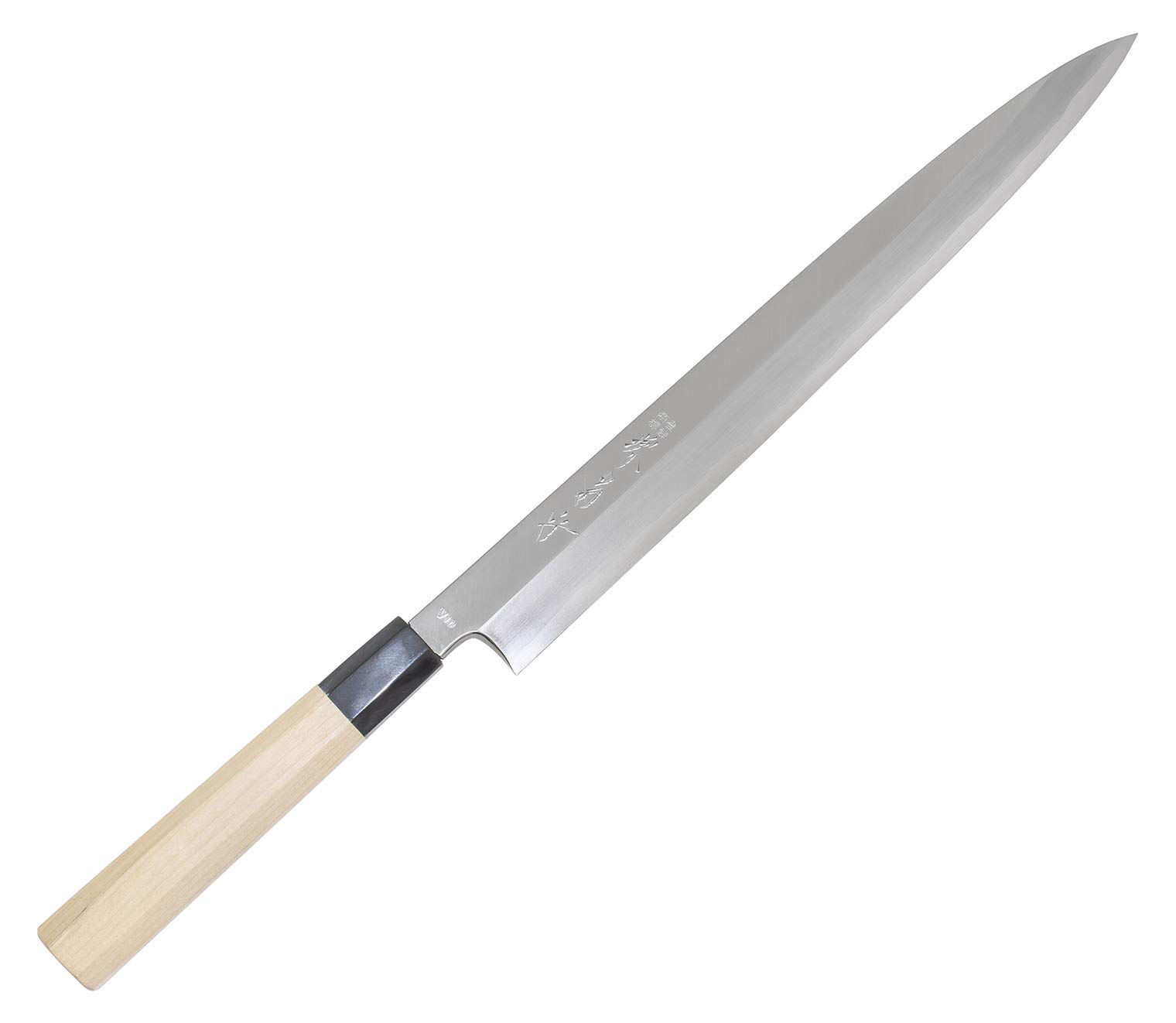 Amazon｜堺菊守 柳刃包丁 シルバー 刃渡り:約36cm 極 V10 柳刃 朴八角