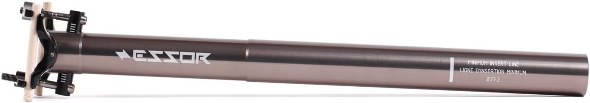 Essor USA Flight-Weight Aluminum Seatpost (0mm Offset), 31.6 x 400mm, Titan