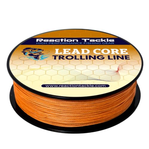 Image of Reaction Tackle Lead Core Trolling Line - Color Changing Metered Braided Line for Trolling, Fast Sinking Depth Control for Walleye Trout and Salmon
