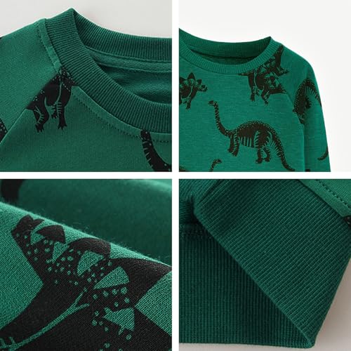 Toddler Boys Cotton Pullover Crewneck Sweatshirts Long Sleeve Tops Cartoon Shirt Sweaters3